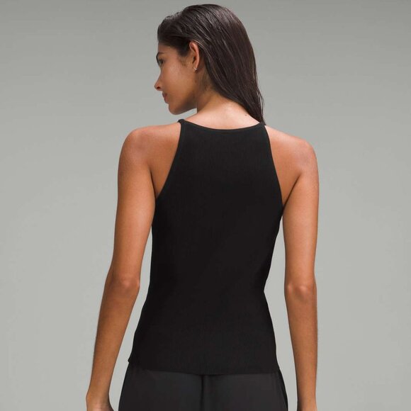 NWOT Lululemon Lightweight Ribbed Knit Tank Top, M, Black - Picture 2 of 6